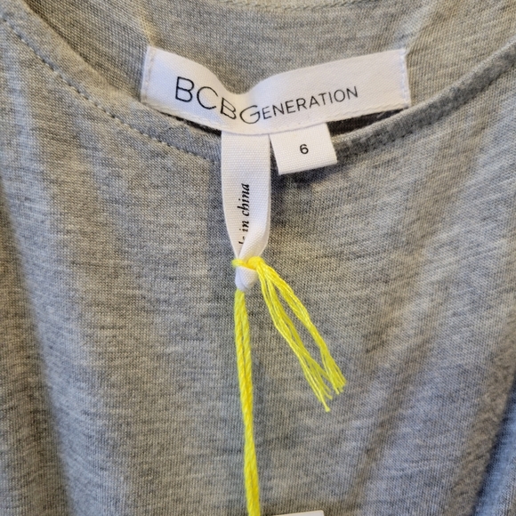 NWT BCBG Gray Dress Size 6 - Picture 5 of 13